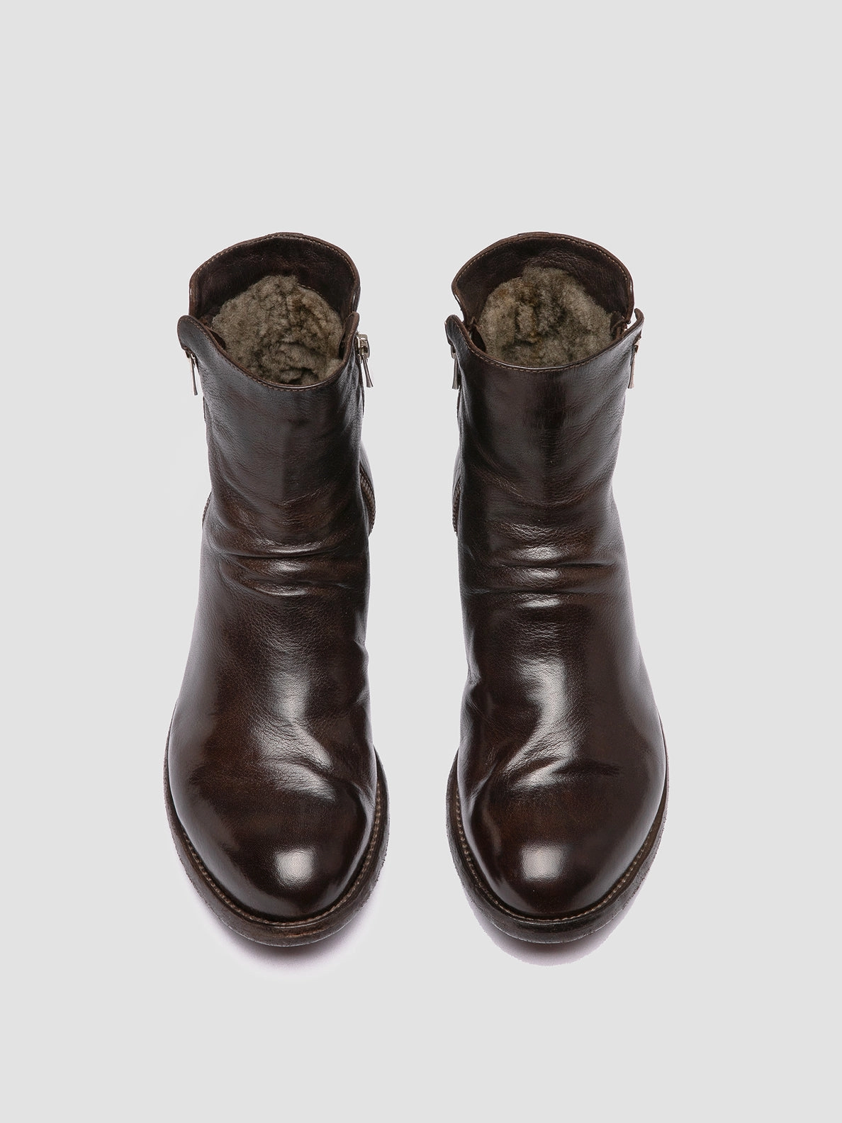 Fashion Riding Boots LEXIKON 097 - Dark Brown Leather Booties