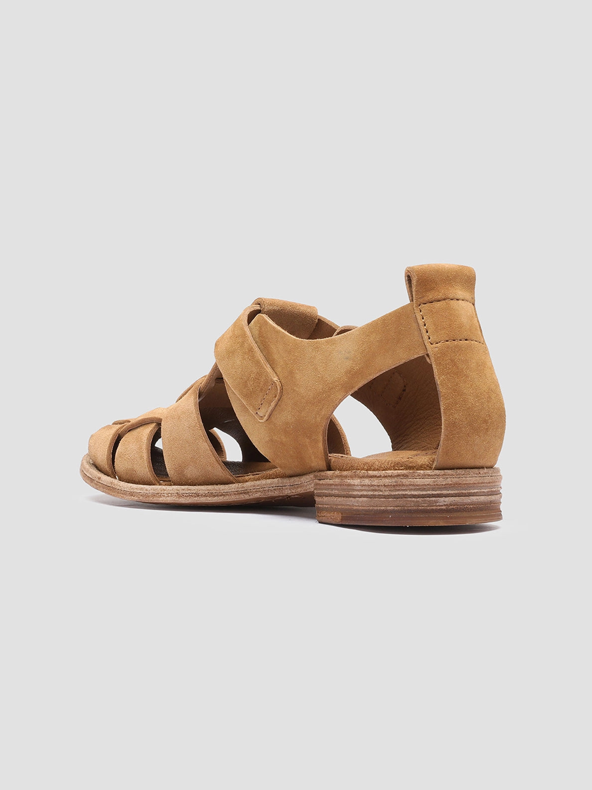 LEXIKON 536 - Brown Suede Sandals Sandals Wide Width