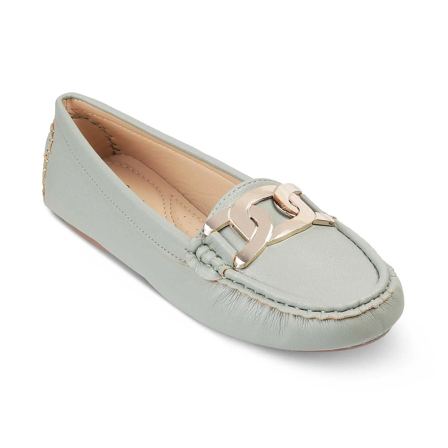 The Yon New Green Women's Dress Loafers Tresmode Summer Penny Loafers