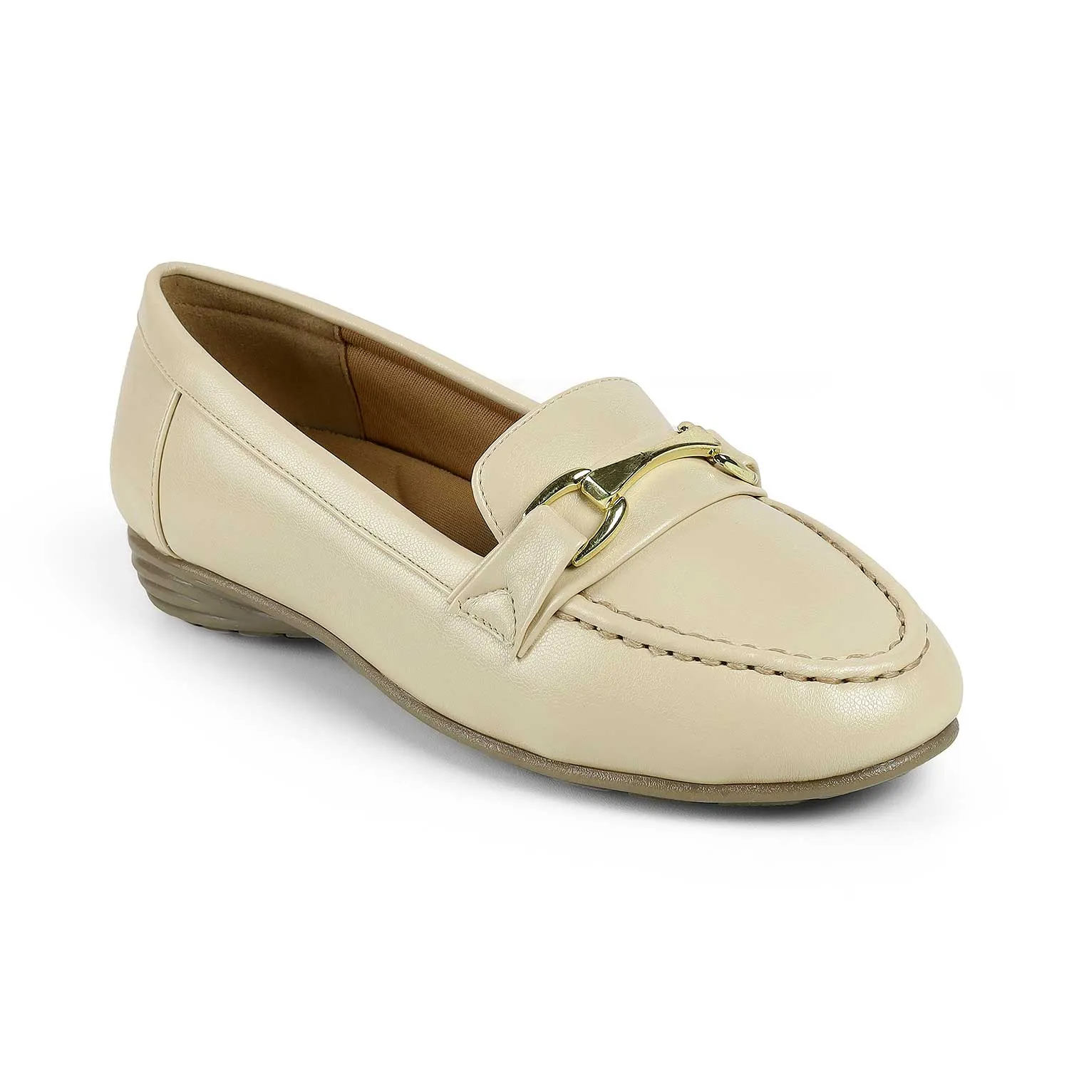 Tresmode Buc Beige Women's Casual Loafers Comfy Loafers