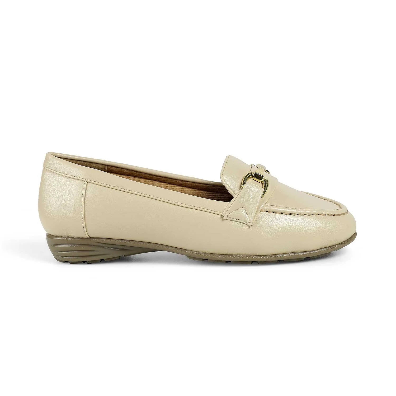 Haley Loafers Tresmode Buc Beige Women's Casual Loafers