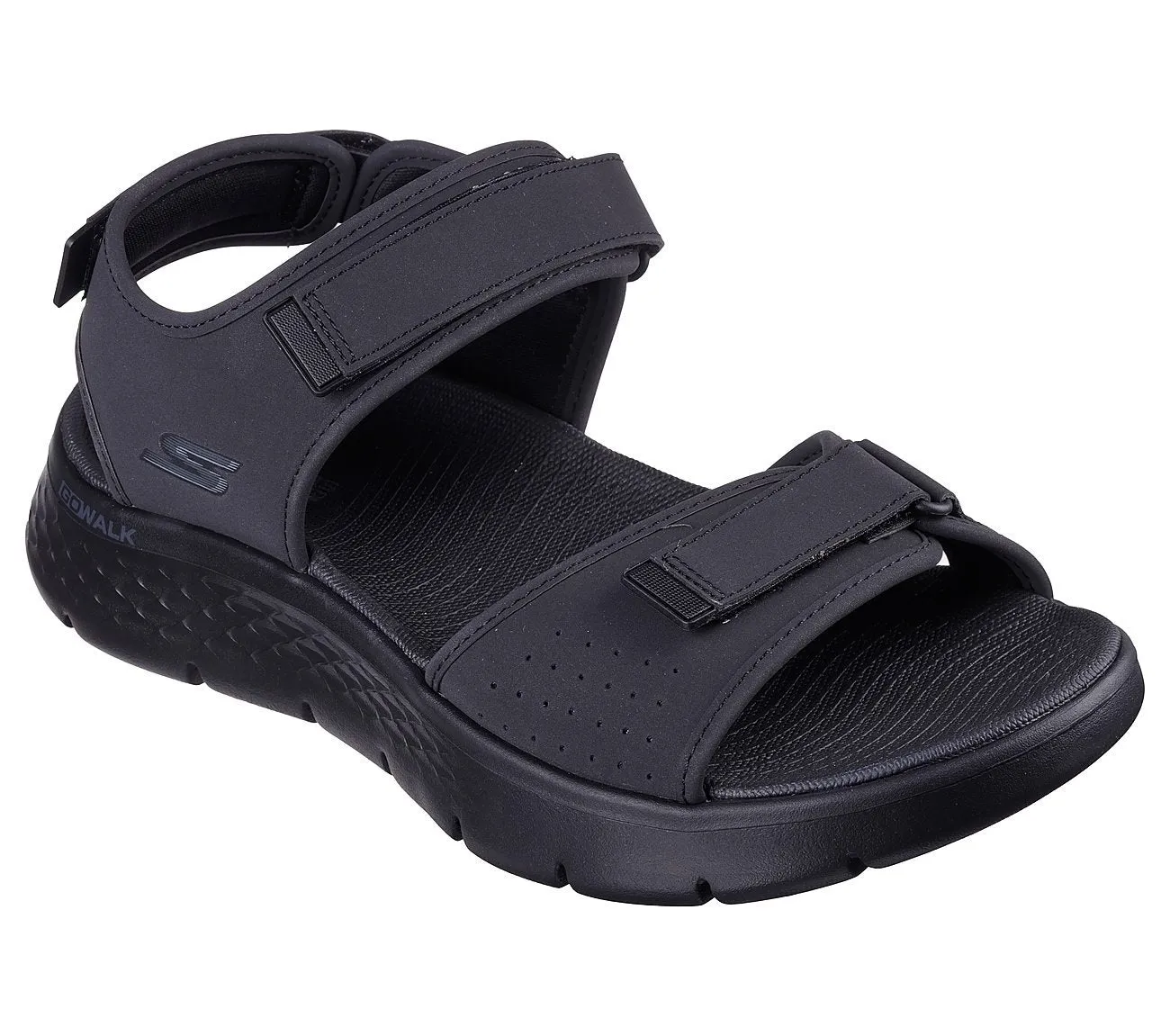 Cute Flat Sandals GO WALK FLEX SANDAL - BLACK BLACK