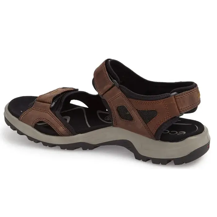 Sandals With Thick Bottom ECCO Men's Yucatan Espresso/Cocoa Brown/Black