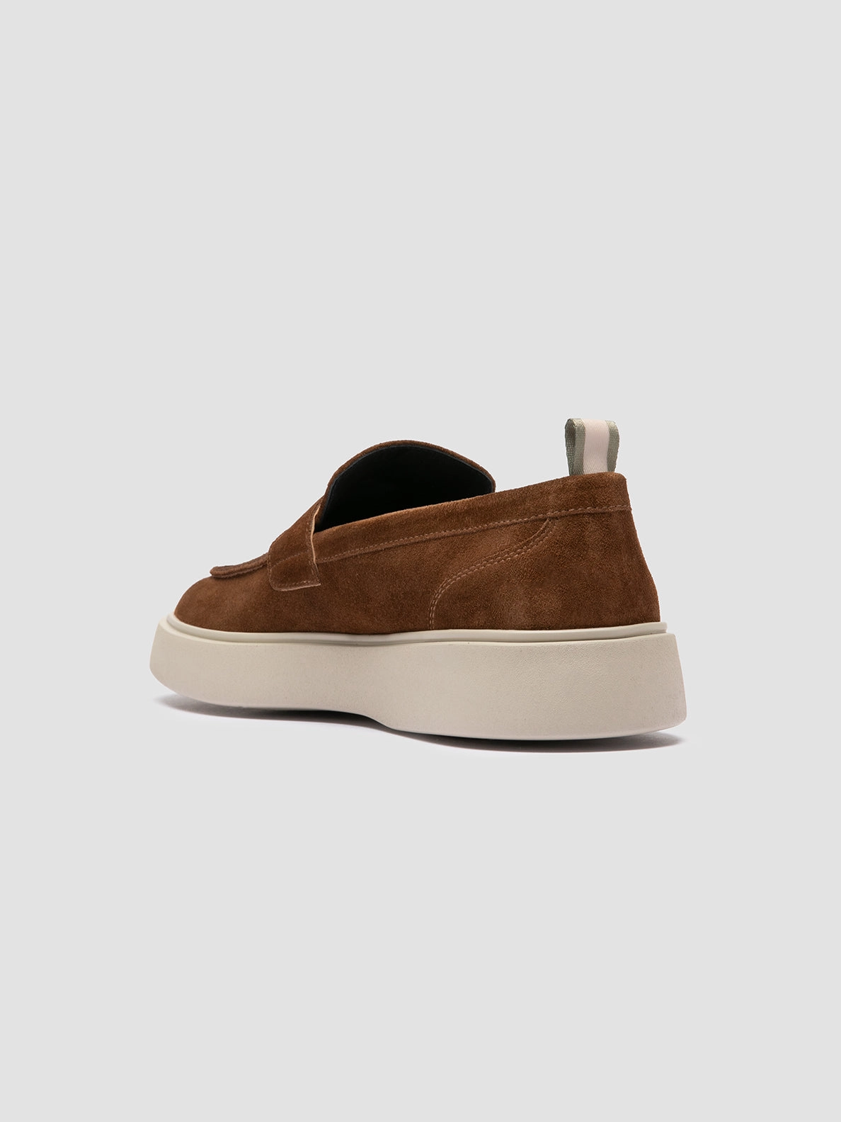 Journey West Loafers FRAME 001 - Brown Suede Penny Loafers