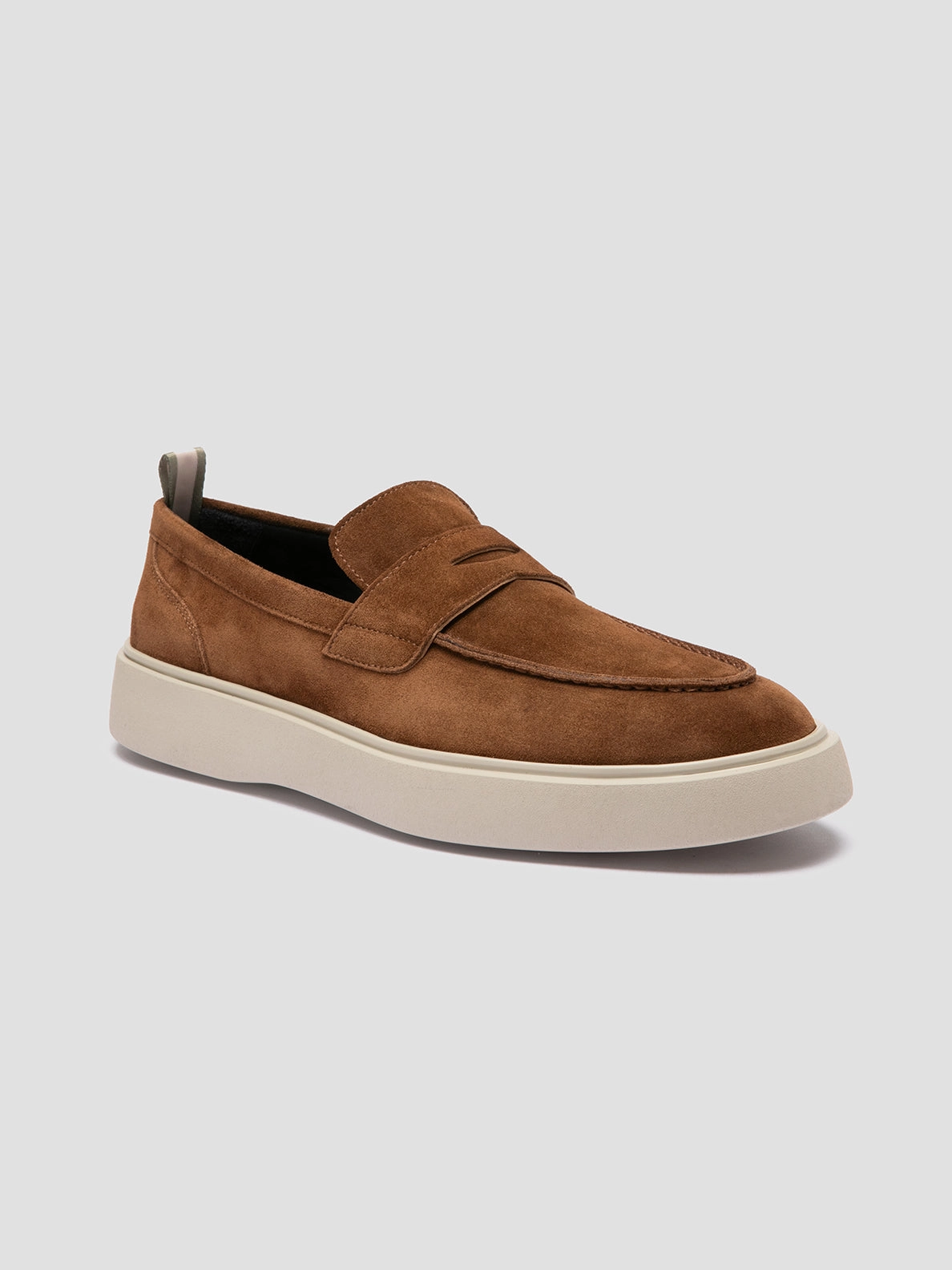 Oldmoney Loafers FRAME 001 - Brown Suede Penny Loafers