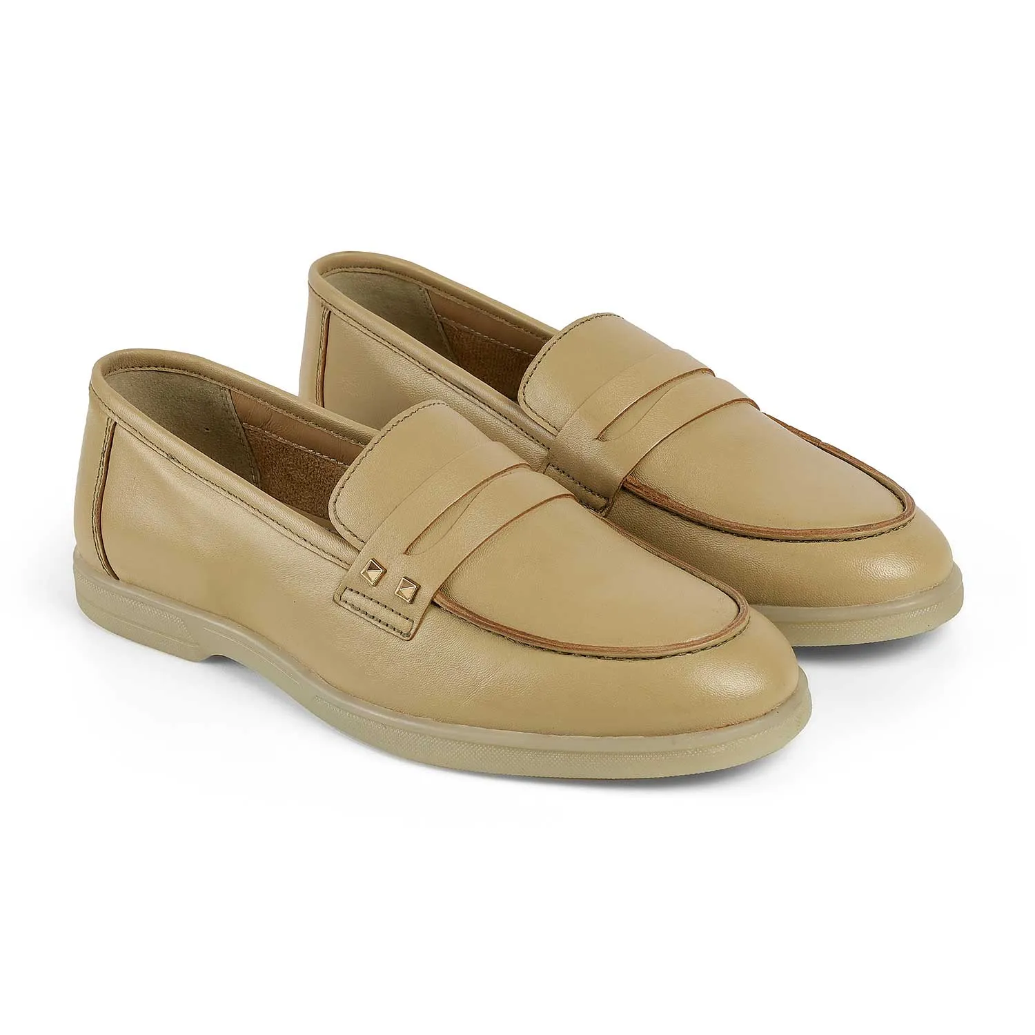 Clarks Shoes Loafers Tresmode Anshi Taupe Women's Casual Loafers