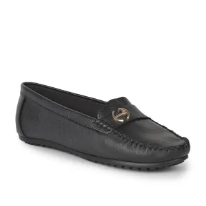 Healers Casual Black Loafers For Women GI-SD-301 By Liberty Loafers Bit