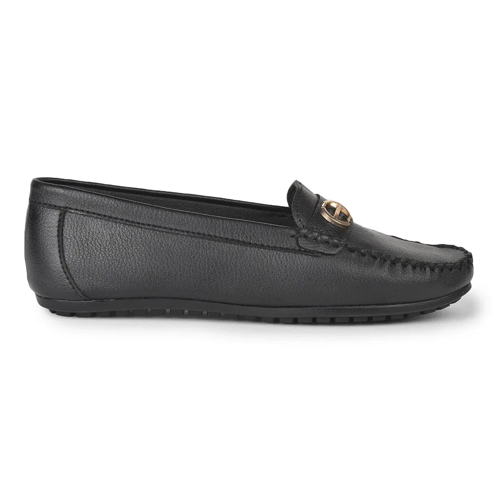 Healers Casual Black Loafers For Women GI-SD-301 By Liberty Earth Spirit Loafers