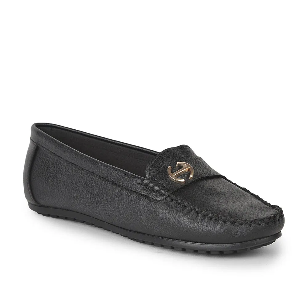 Healers Casual Black Loafers For Women GI-SD-301 By Liberty Payless Penny Loafers