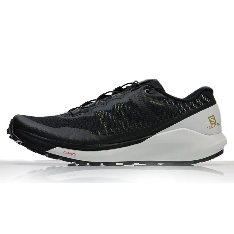 Salomon Sense Ride 3 Men's Trail Shoe Limited Edition - Black/White/Black Top Marathon Running Shoes