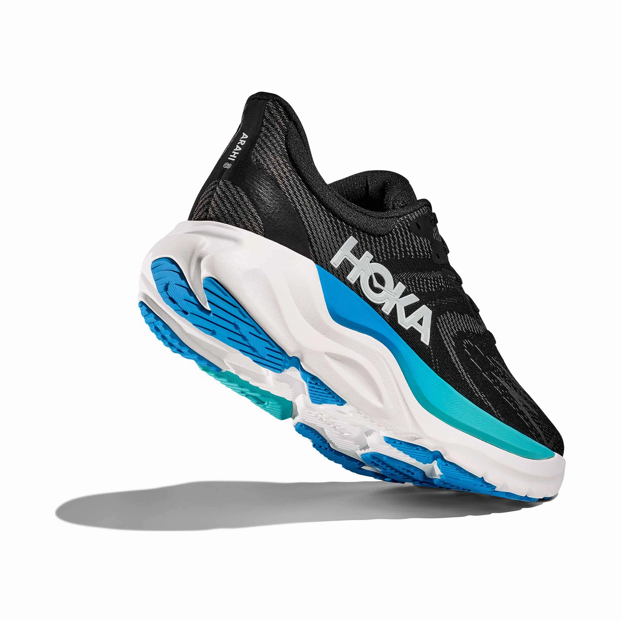 Shoes For Standing HOKA | Men's Arahi 8 Running Shoes - Black/Skyward Blue
