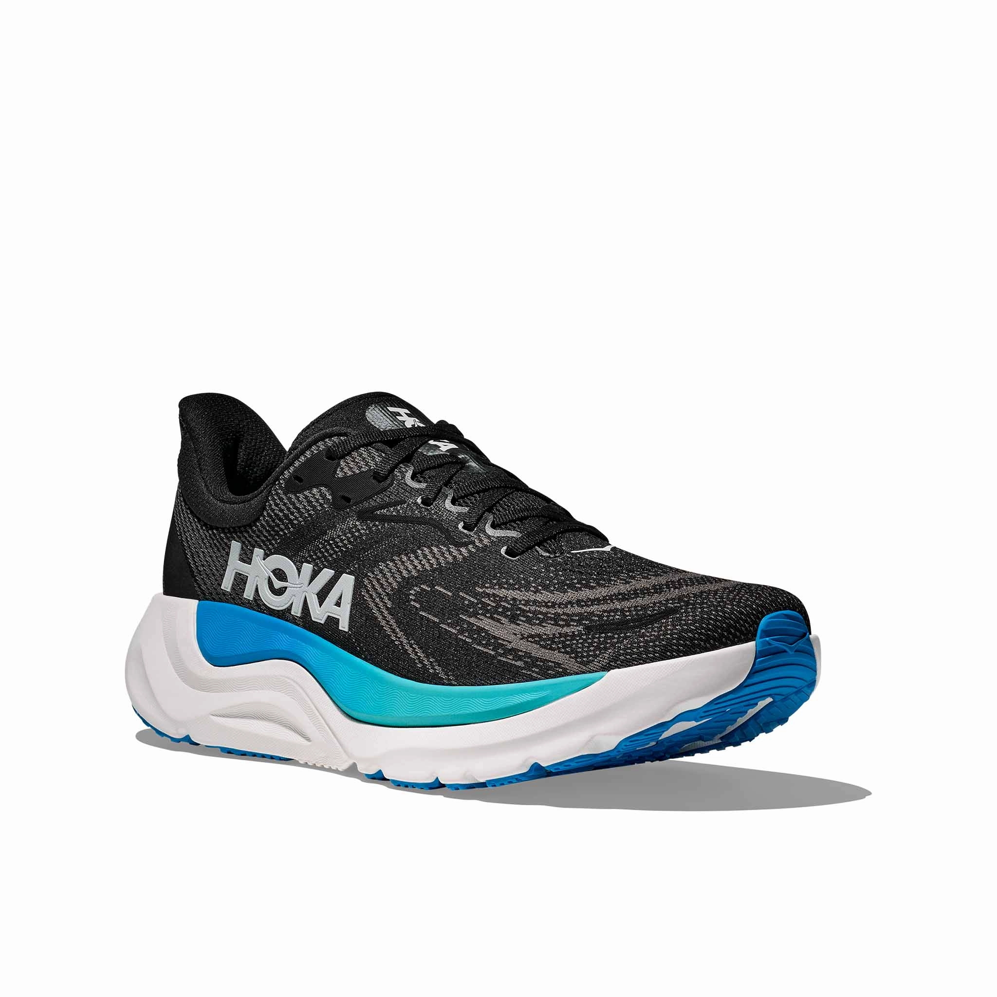 Cheapest Place To Buy Shoes HOKA | Men's Arahi 8 Running Shoes - Black/Skyward Blue