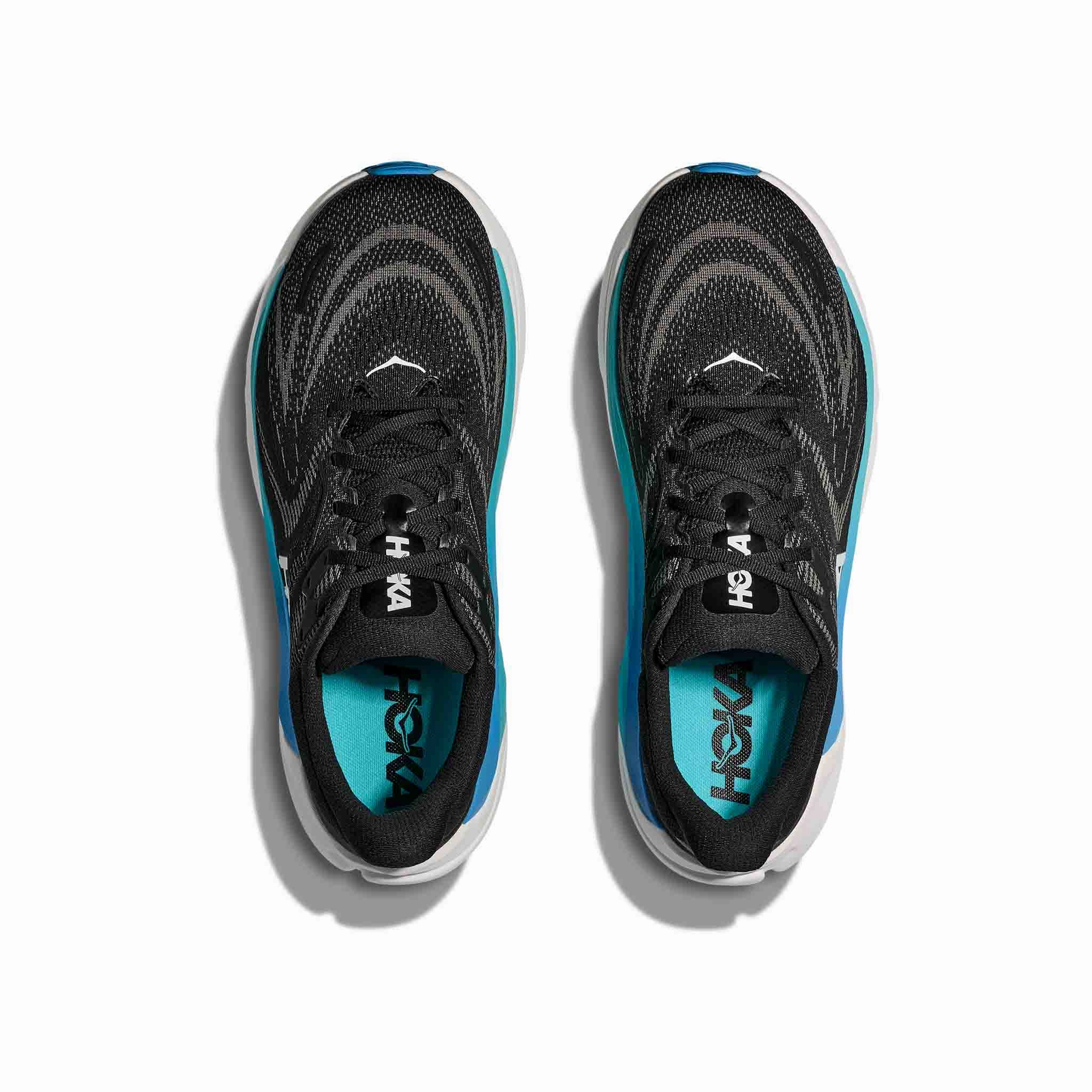Shoes For Cross Country HOKA | Men's Arahi 8 Running Shoes - Black/Skyward Blue
