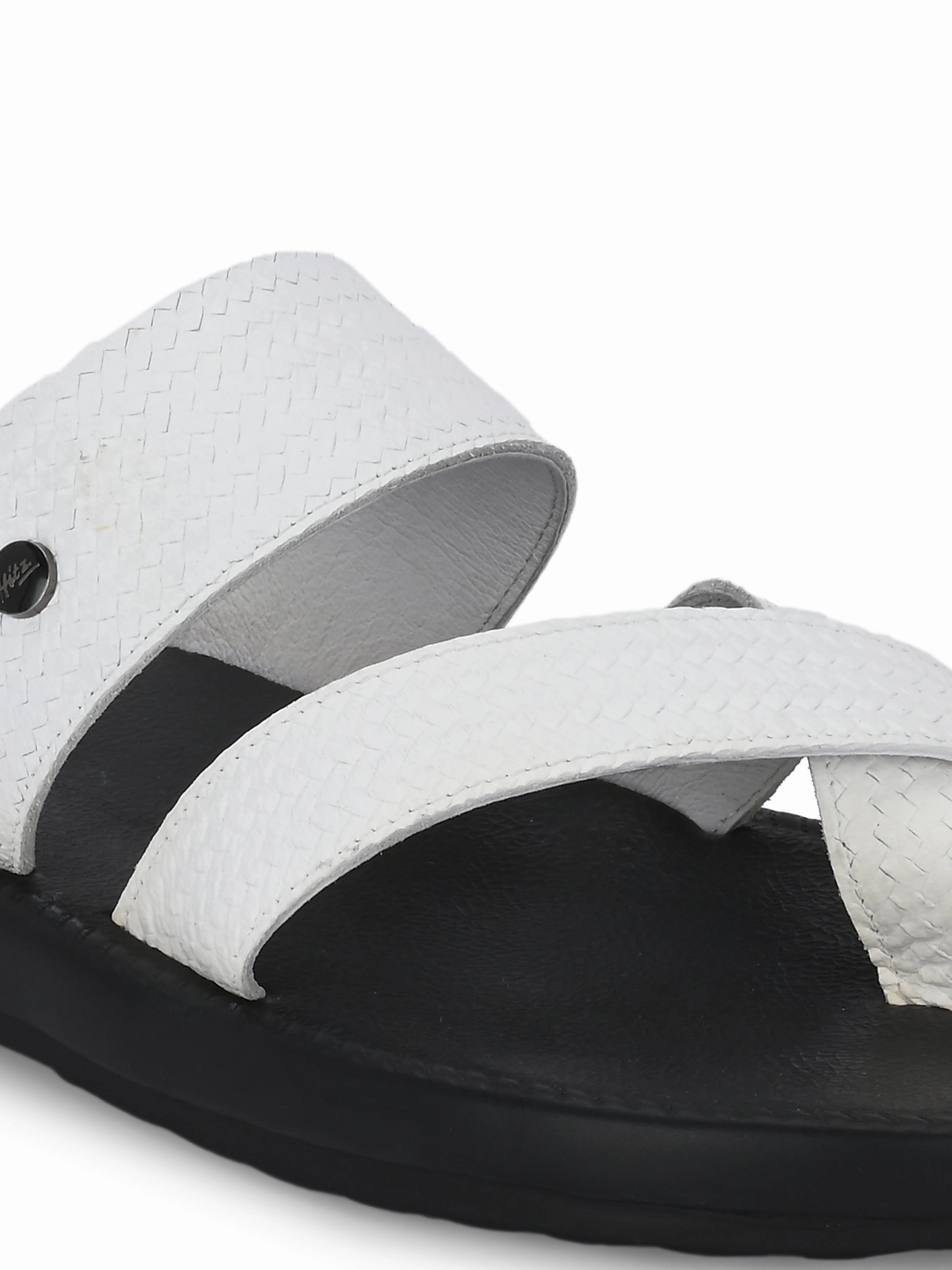 Lustral White Leather Slippers Size 15 House Slippers