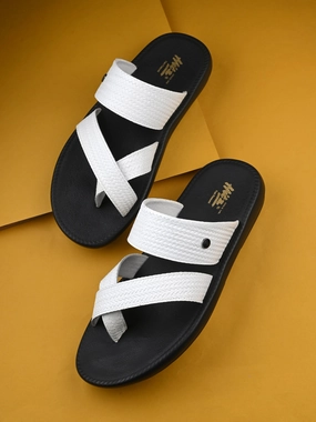 Fur Inside Slippers Lustral White Leather Slippers