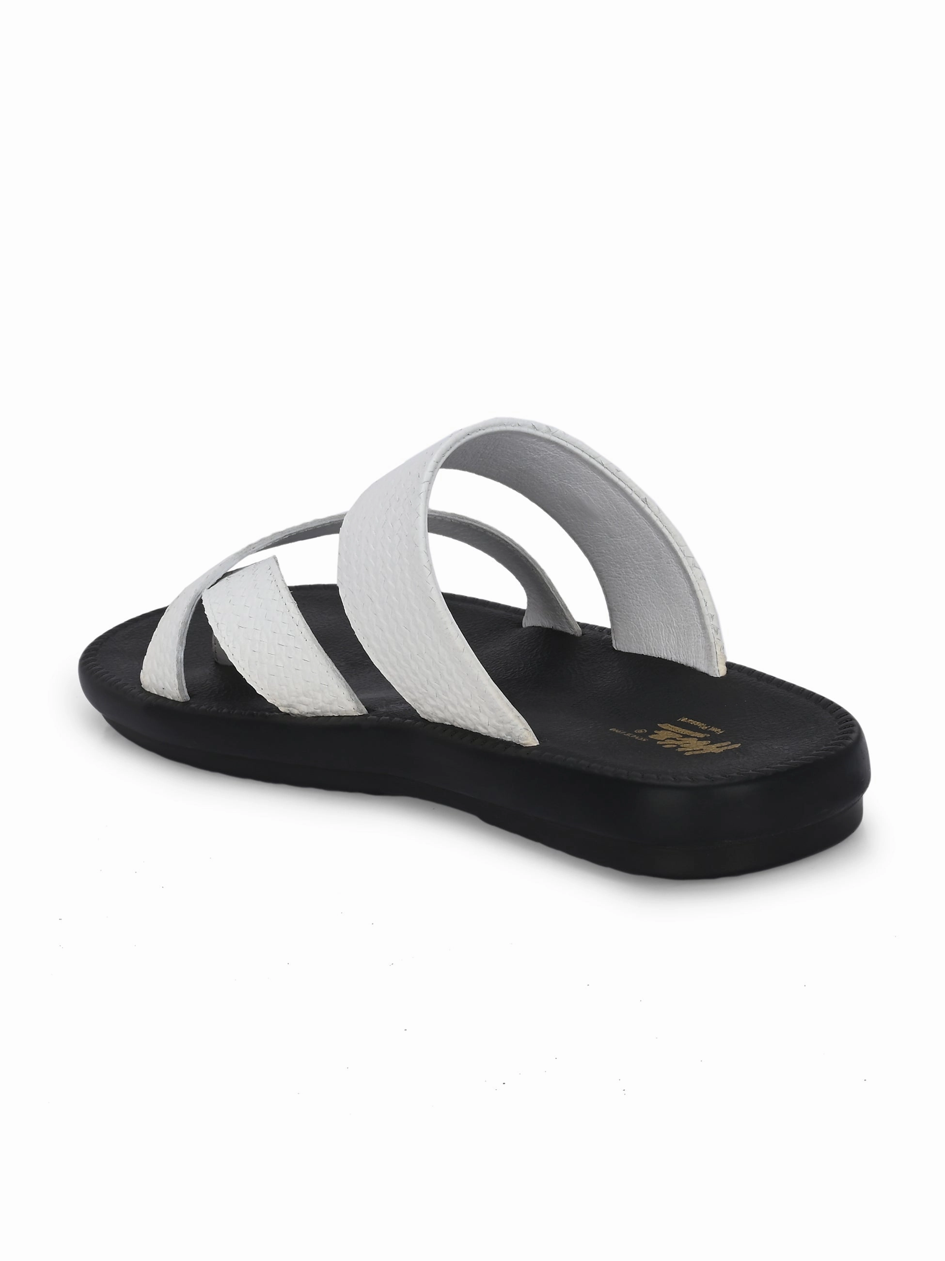 Pedi Slippers Lustral White Leather Slippers