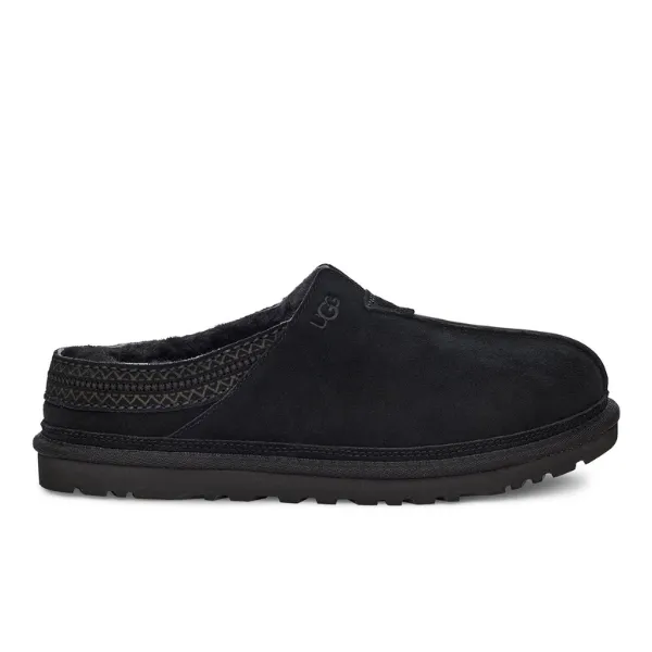 UGG Men's Neuman Slipper Black Shepherd's Flock Slippers