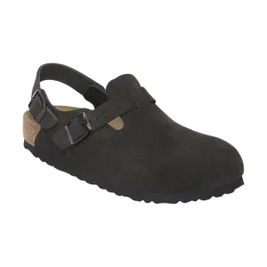 Birkenstock Men's Tokio Suede Leather Black Best Sandals For Walking Long Distances