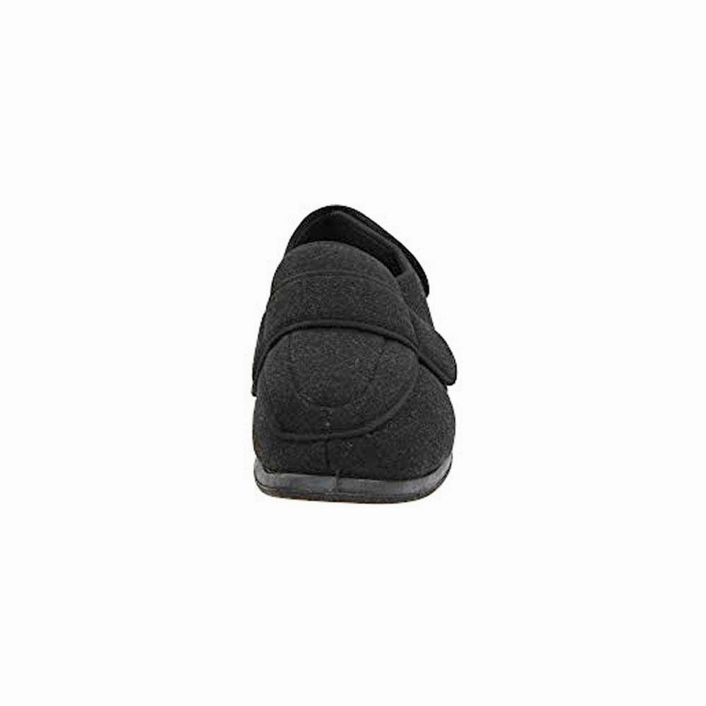 Tizzey Slippers Foamtreads Physician Extra Wide Slipper Black (Men's)