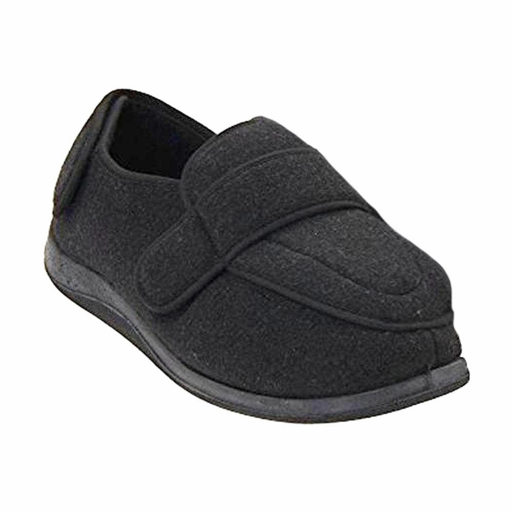 Comfortable Slippers Foamtreads Physician Extra Wide Slipper Black (Men's)