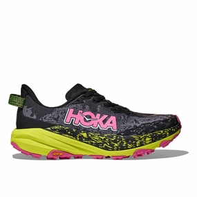 HOKA | Women's Speedgoat 6 Running Shoes - Black/Neon Hoka Citrus Warehouse Near Me