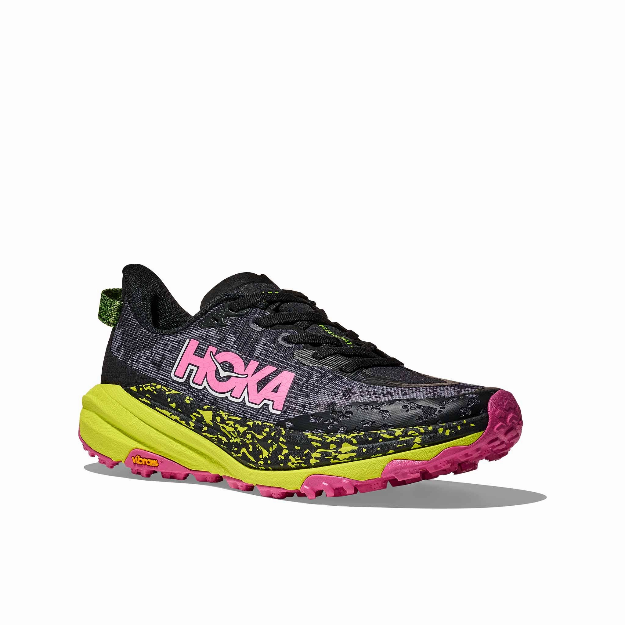Shoes Tucson HOKA | Women's Speedgoat 6 Running Shoes - Black/Neon Hoka Citrus