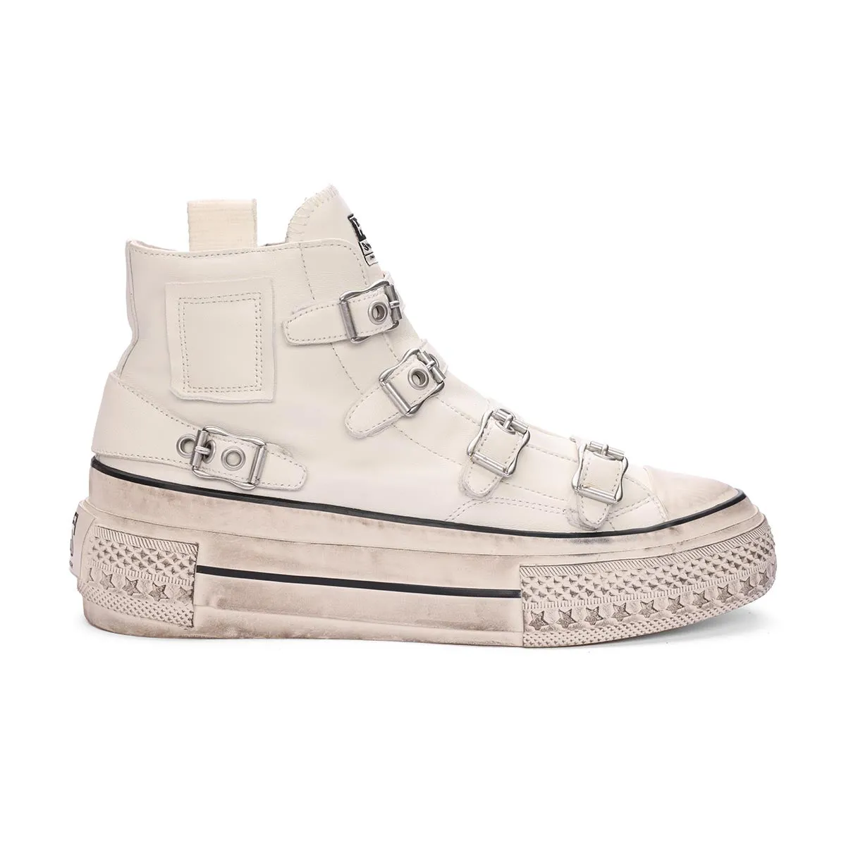 Rainbow Leather Buckle Hightop Sneaker Apb Sneakers
