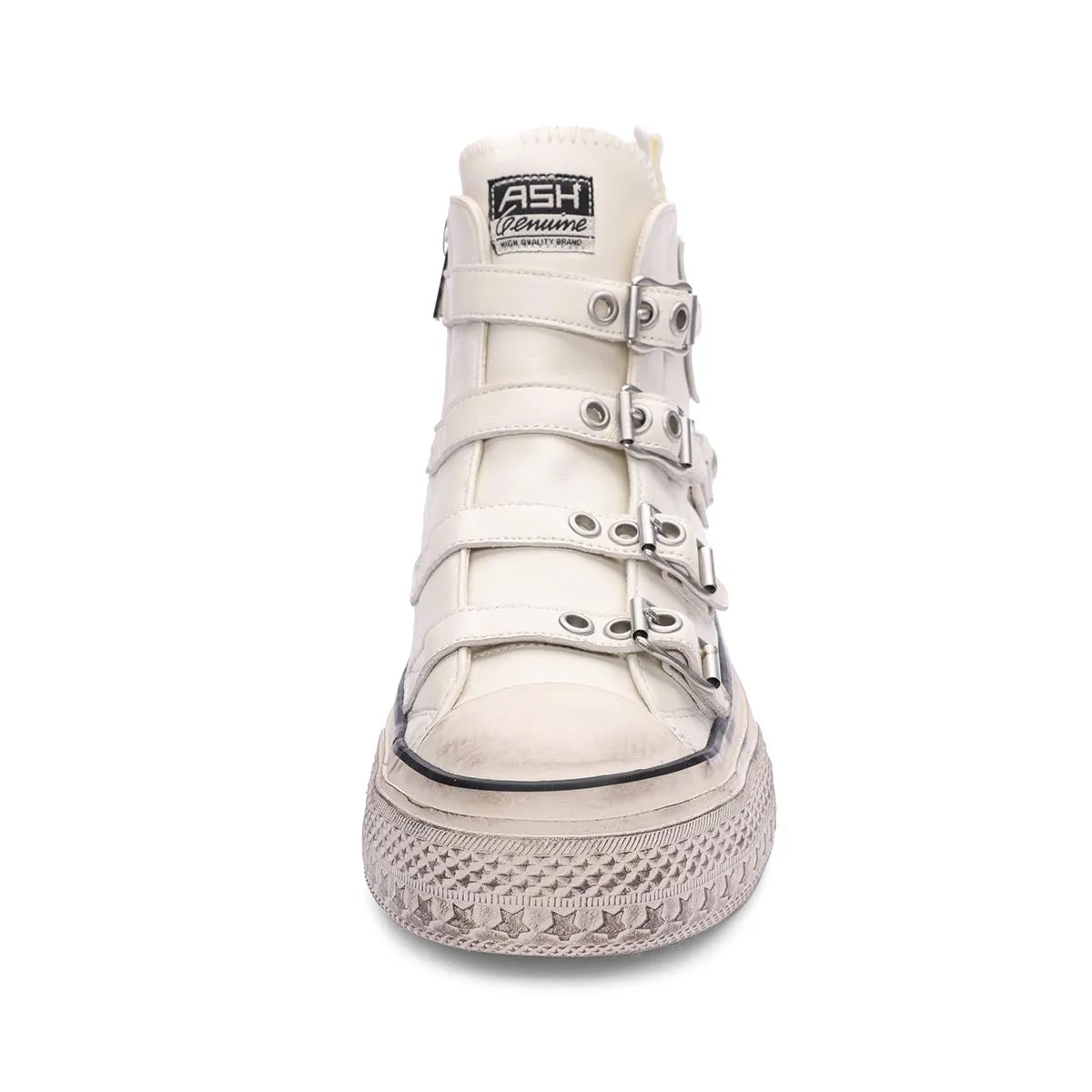 Sneakers For Dogs Rainbow Leather Buckle Hightop Sneaker