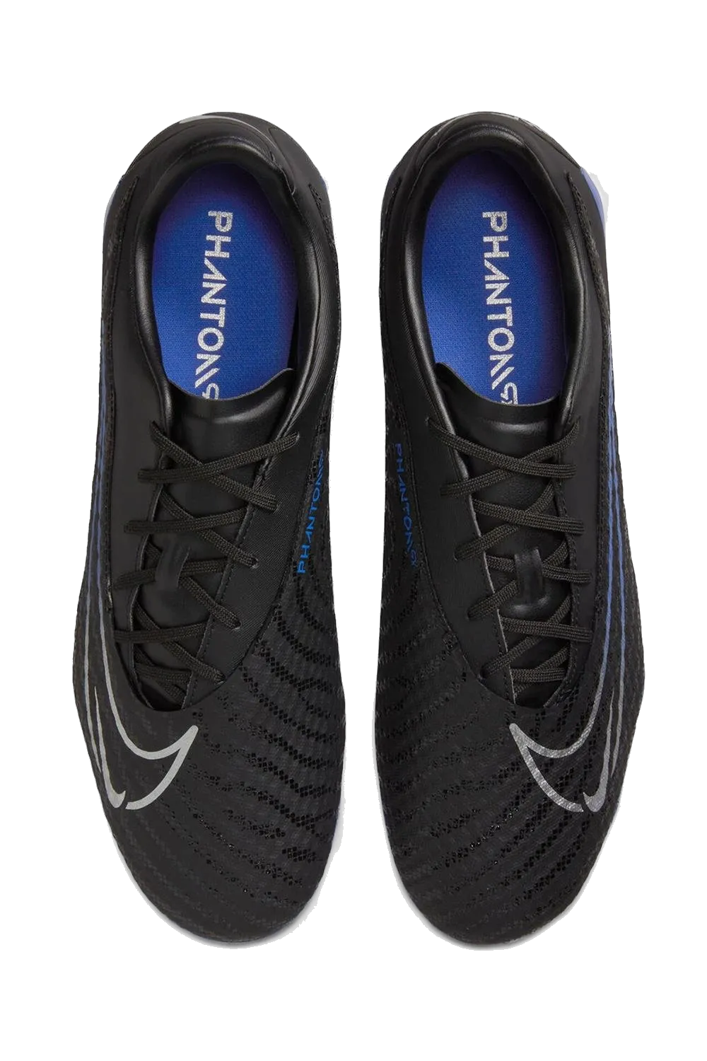 All Day Play Nike Shoes Nike Men's Phantom Gx Academy Soccer Shoes - Black / Chrome / Hyper Royal