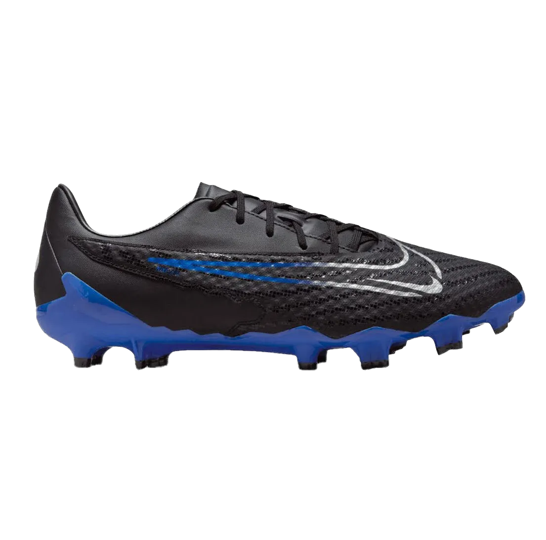 Mags Nike Shoes Nike Men's Phantom Gx Academy Soccer Shoes - Black / Chrome / Hyper Royal