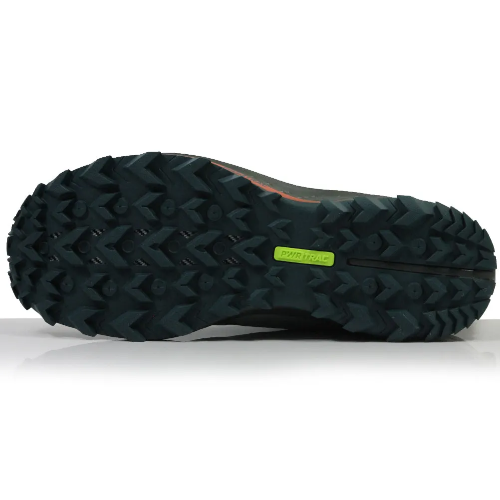 Saucony Peregrine 10 Men's Trail Shoe - Pine/Orange Running Shoes With Carbon Plate