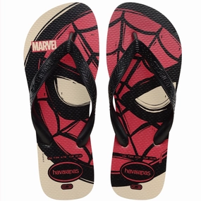 Wedding Dancing Slippers HAVAIANAS TOP MARVEL LOGOMANIA - BEIGE