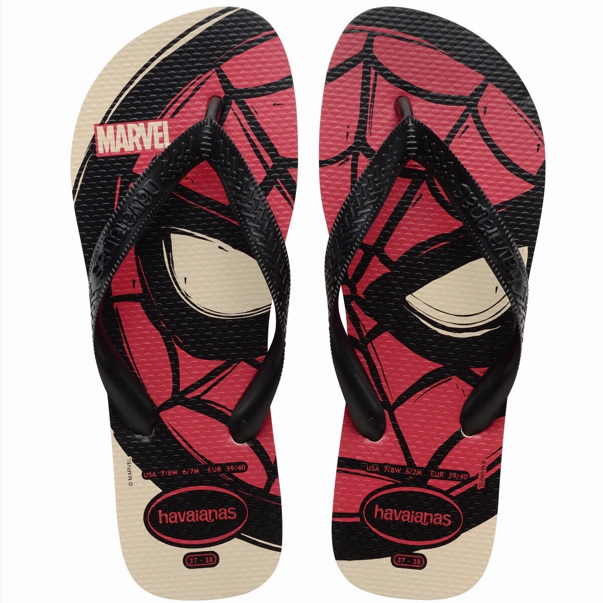 HAVAIANAS TOP MARVEL LOGOMANIA - BEIGE Bay Slippers