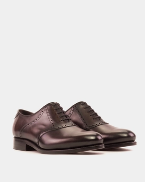 Martin Burgundy Saddle Oxford Mctavish Wingtip Oxfords