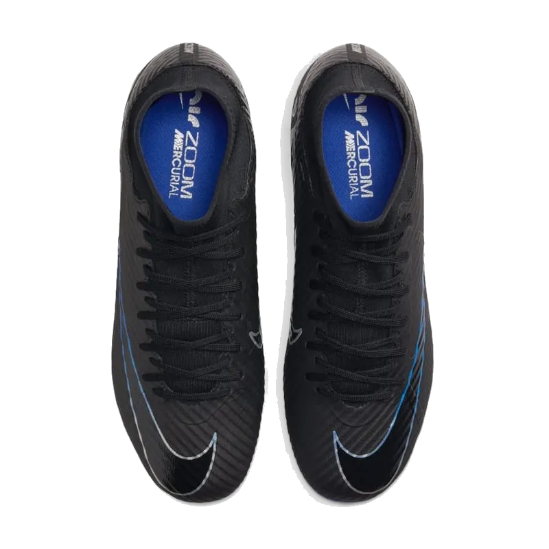 Nike Men's Nike Zoom Mercurial Superfly 9 Academy Soccer Shoes - Black / Chrome-Hyper Royal Shoes Nike Air Forces