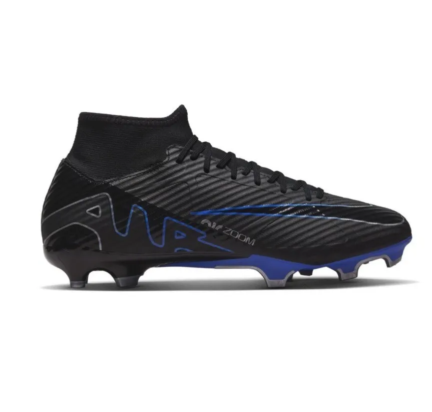 Pictures Of Shoes Nike Nike Men's Nike Zoom Mercurial Superfly 9 Academy Soccer Shoes - Black / Chrome-Hyper Royal
