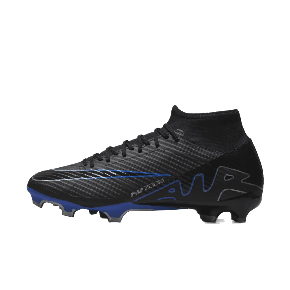 Nike Men's Nike Zoom Mercurial Superfly 9 Academy Soccer Shoes - Black / Chrome-Hyper Royal Nike Phantom Running Shoes