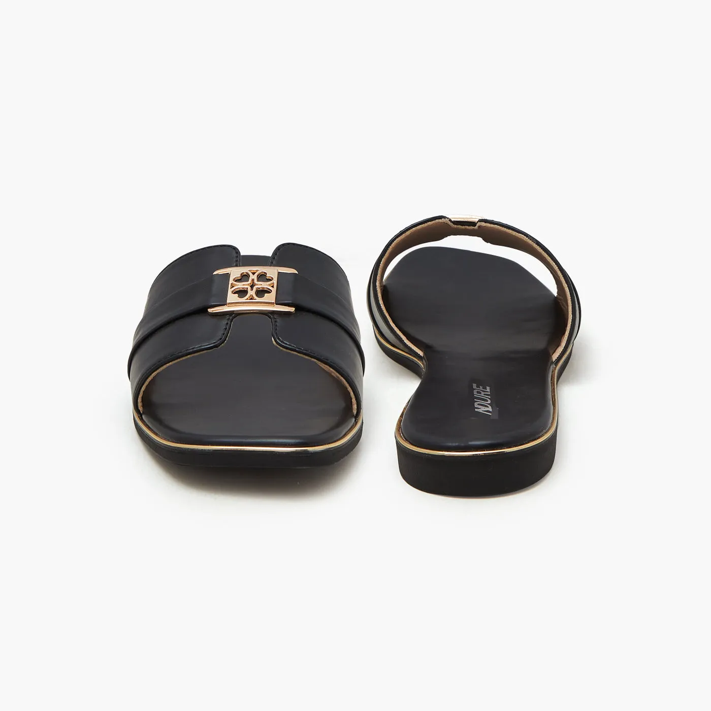 Best Shoes For Overweight Flat Feet Women's Decorative Buckle Flats