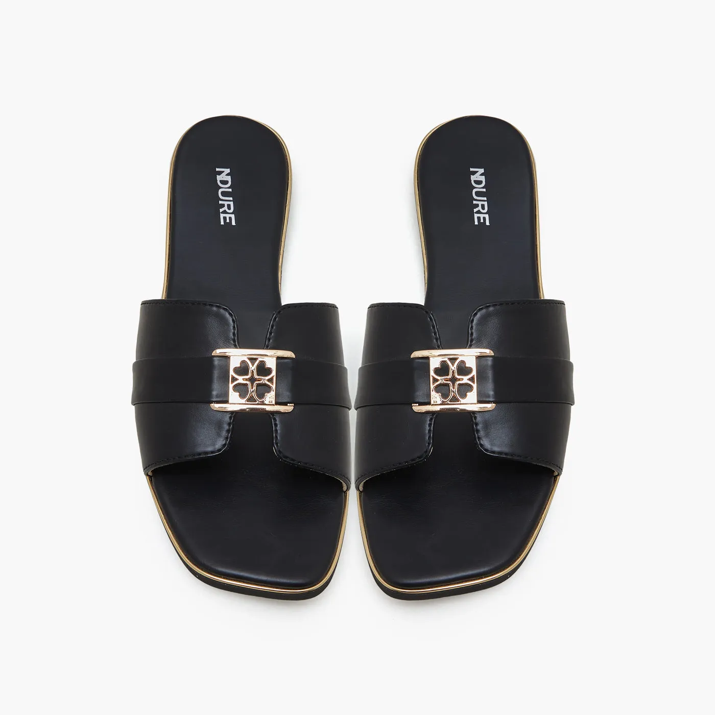 Shoe Ballet Flats Women's Decorative Buckle Flats