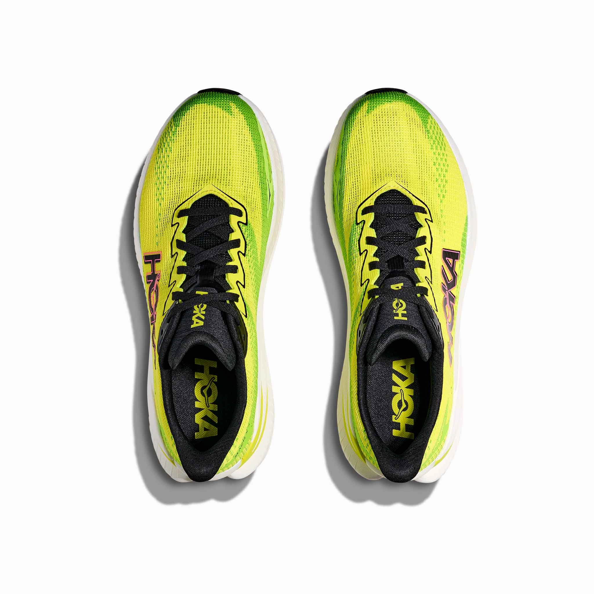 HOKA | Men's Mach X 3 Running Shoes - Neon Hoka Citrus/Neon Lime Shoes Bentonville Ar