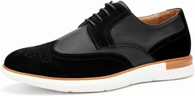 Men's Casual Oxford Dress Shoes Classic Modern Business Lace-up Wingtip Shoes Casual Lace Up Oxfords