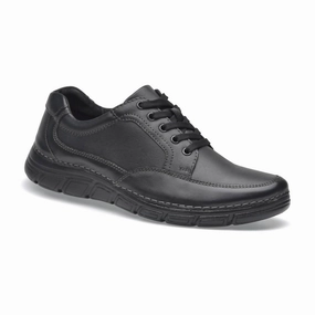 Oxford Shoes Dress Men's Leather Oxfords Rock In Black