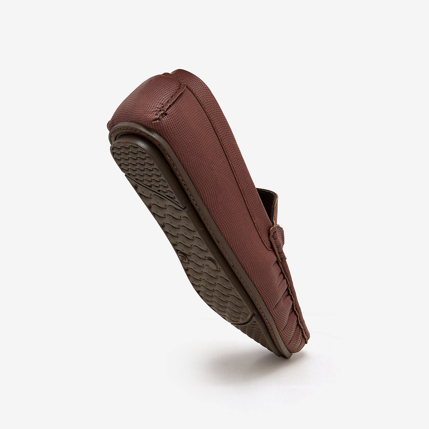 Wide Toe Loafers Men's Metal Buckle Loafers