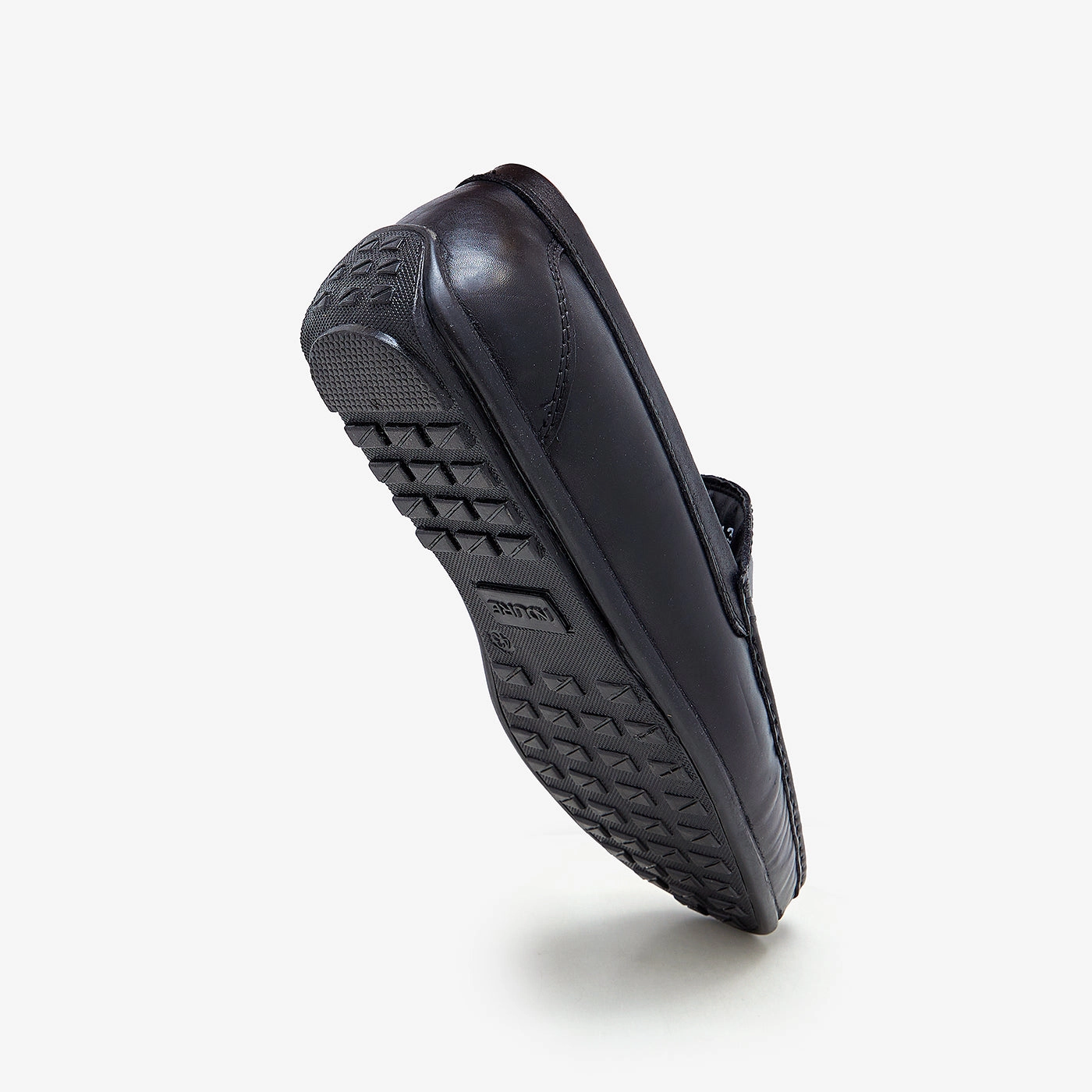 Men's Plain Leather Loafers Casual Slip Loafers