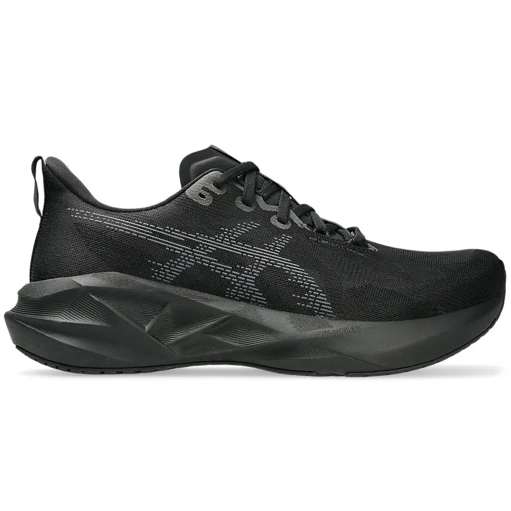 Paint Splatter Asics Shoes Men's Asics Novablast 5, Black/Carrier Grey, 12 D Medium