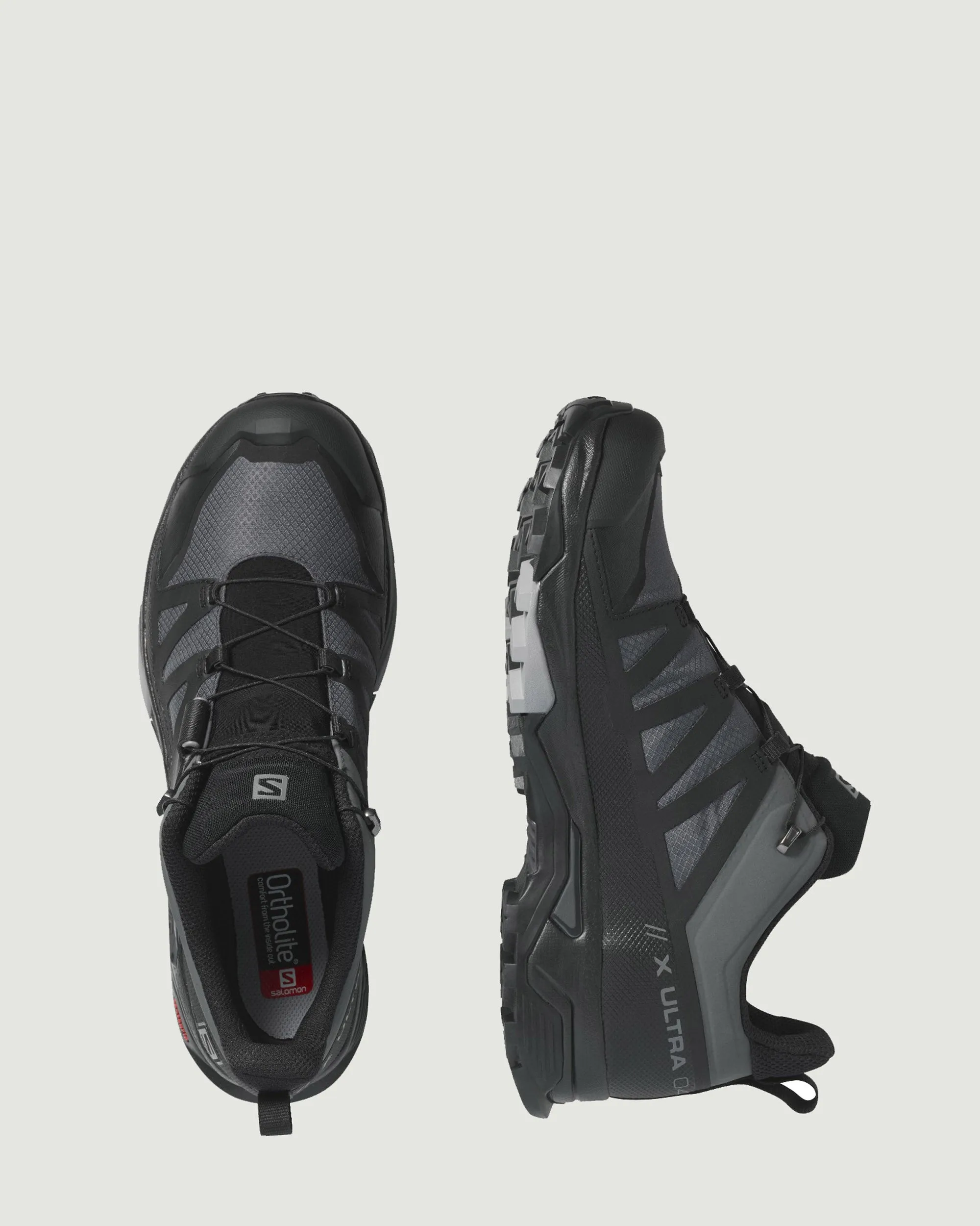 Men's Salomon X Ultra 4 GTX Hiking Shoes - Wide - Magnet/Black/Monument Hiking Shoes Ireland