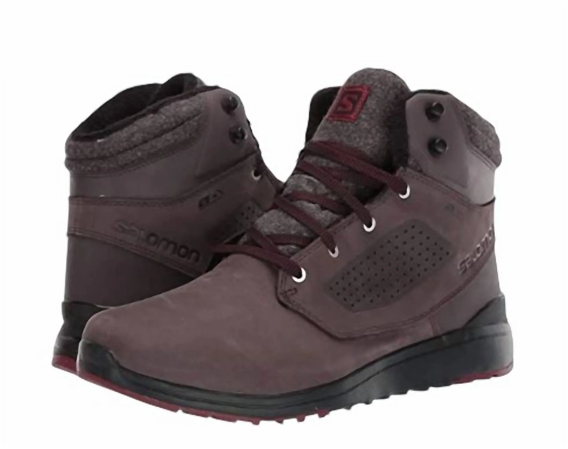 Men??S Utility Winter Waterproof Hiking Boots In Shale/black/syrah Hiking Shoes Toes Hurt