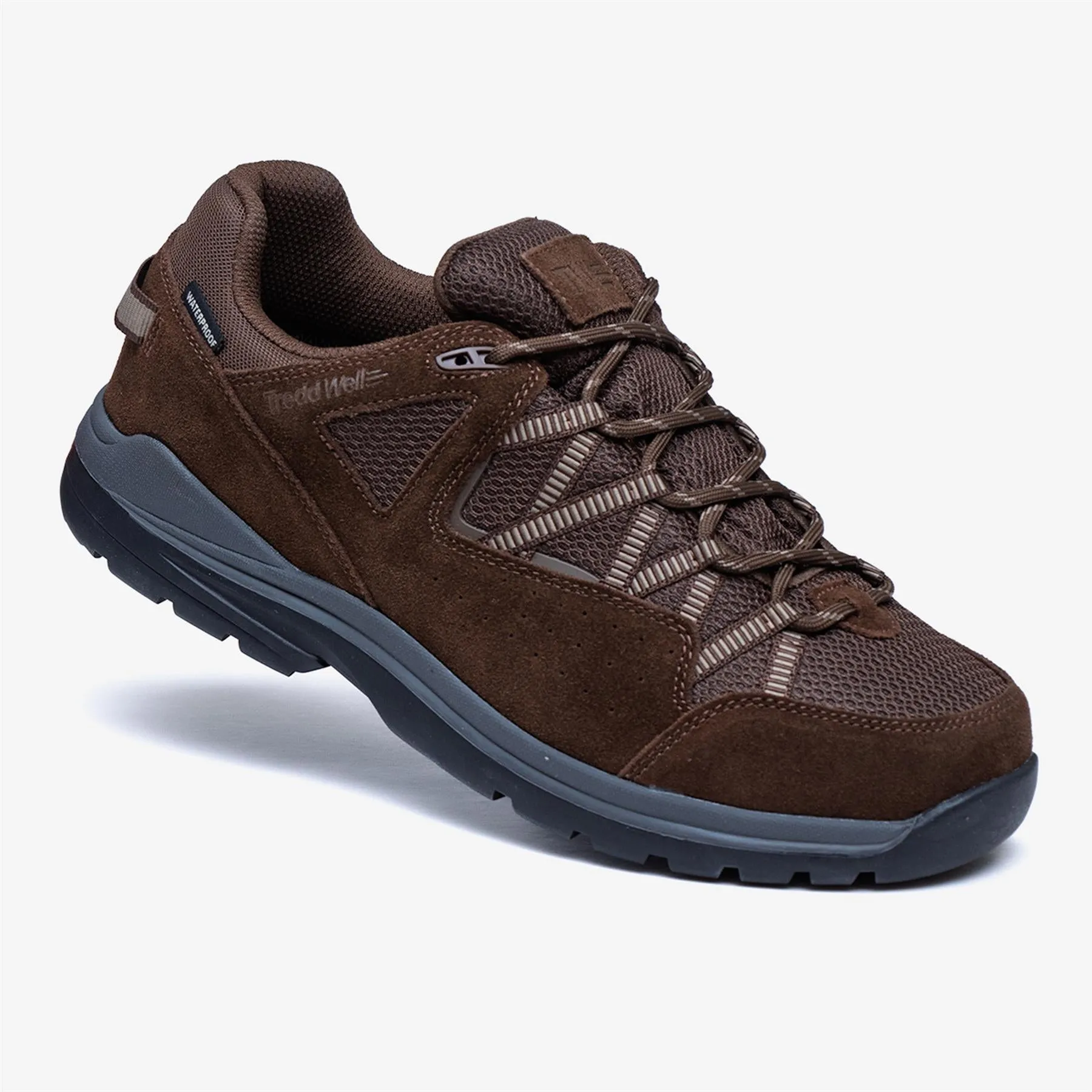 Thick Soled Sneakers Men's Wide Fit Tredd Well Quest Hiking Waterproof Sneakers