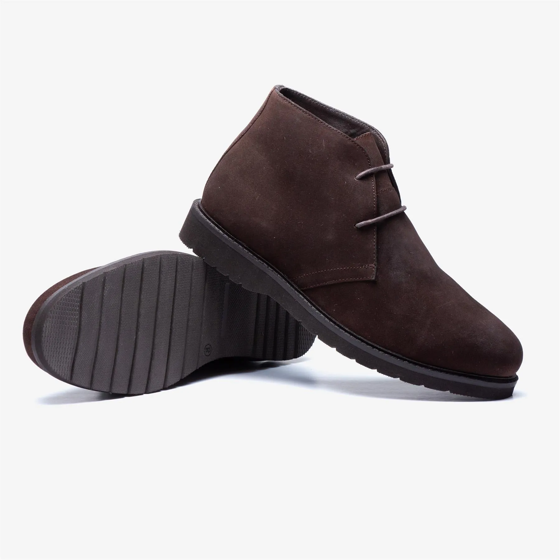 Nasty Gal Boots Men's Wide Fit Tredd Well William 22759 Suede Dress Boots - Brown