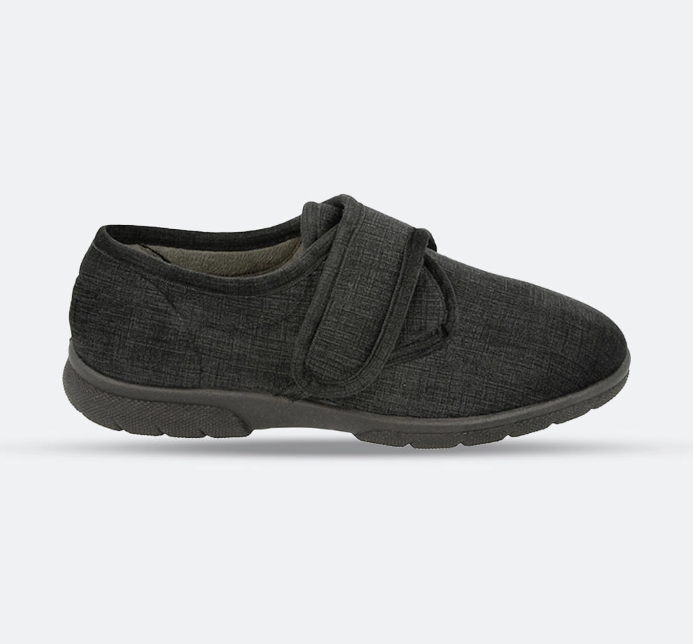 Mens Wide Fit DB Hallam Slippers Hospital Slippers